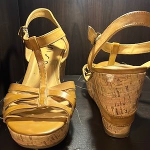 Tan sandal heel